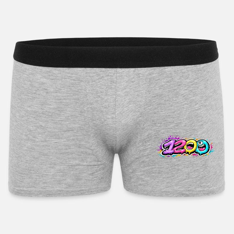 1200 Bubbleface - Männer Boxer Shorts - Grau meliert