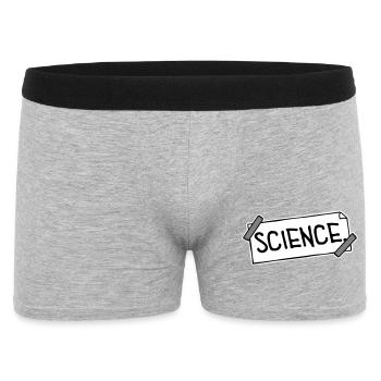 Déclaration scientifique : Déclaration sur l’éducation des nerds - Boxer Homme - gris chiné - Devant