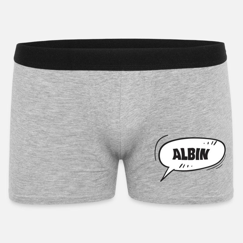 Albin - Men's Boxer Shorts - heather grey
