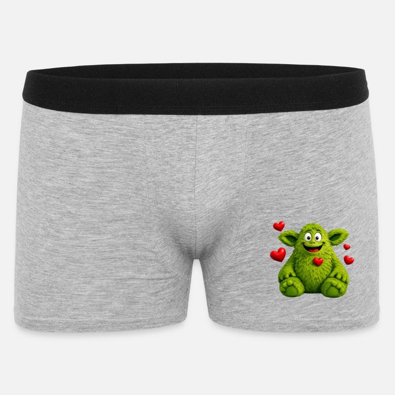 Monster - Männer Boxer Shorts - Grau meliert