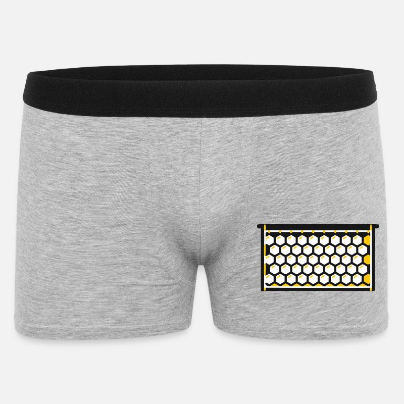 Honeycomb Frames Beekeeping Honey Harvest Bees - Men's Boxer Shorts - heather grey