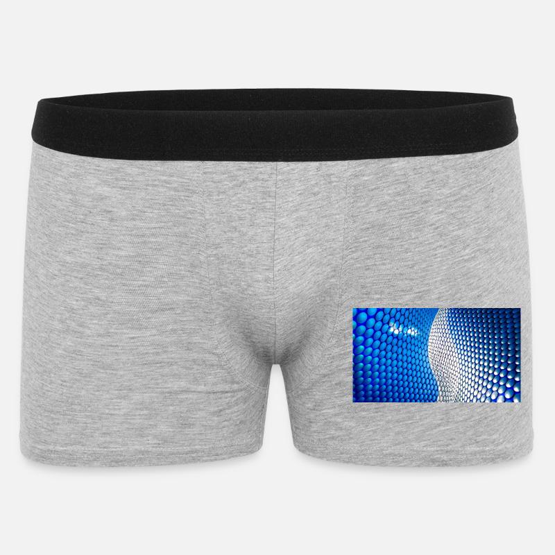 Cobalt Bubblewave Abstract - Men's Boxer Shorts - heather grey