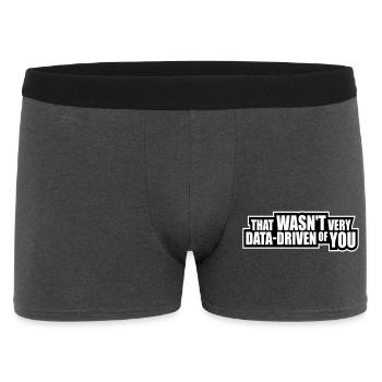 Ce n’était pas très axé sur les données de ta part, nerd drôle - Boxer Homme - charbon - Devant