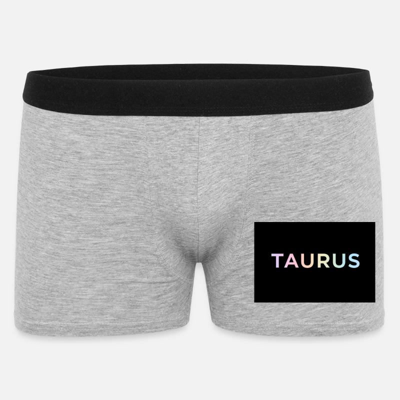 Taurus Gradient Typography - Men's Boxer Shorts - heather grey