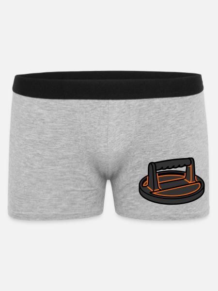 Burger Press Smashburger Grilling Food Truck - Men's Boxer Shorts - heather grey