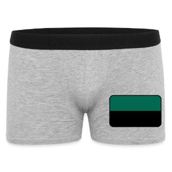 Texel-Flaggenlogo – Inselkleidung - Männer Boxer Shorts - Grau meliert - Vorne