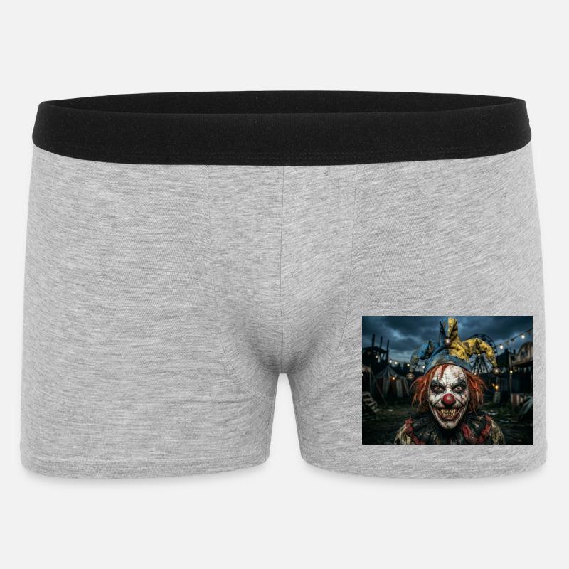 Fou de clown - Boxer Homme - gris chiné