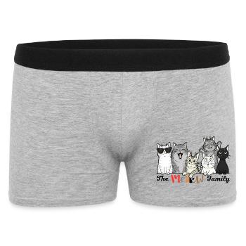 La Tribu des Chats Joyeux - Boxer Homme - gris chiné - Devant