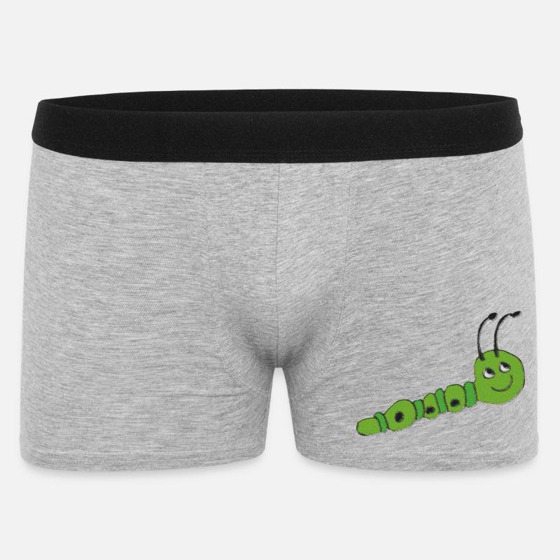 Raupe impressionismus - Männer Boxer Shorts - Grau meliert