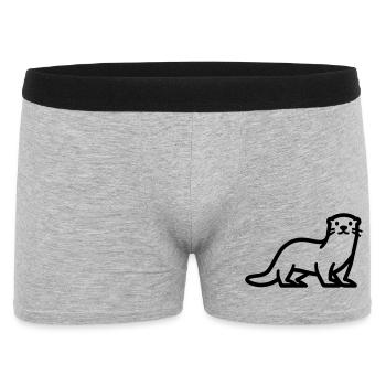Otter - Männer Boxer Shorts - Grau meliert - Vorne