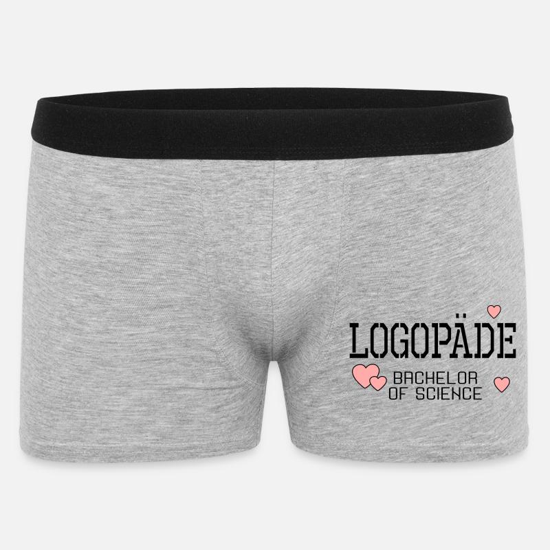 Logopäde Bachelor-Studium Logopädie - Männer Boxer Shorts - Grau meliert
