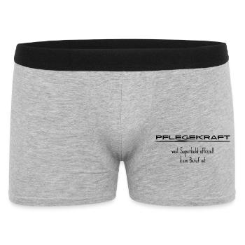 Pflegekraft - Männer Boxer Shorts - Grau meliert - Vorne