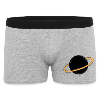 Saturn Planet Space Minimalist - Men's Boxer Shorts - heather grey - Front