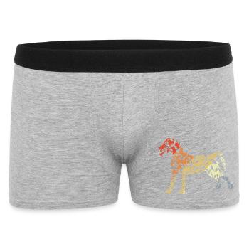 Croquis vintage de chien - Boxer Homme - gris chiné - Devant