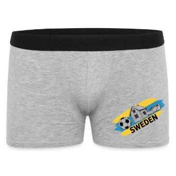 Sweden Football Sweden Soccer Fan Jersey - Men's Boxer Shorts - heather grey - Front