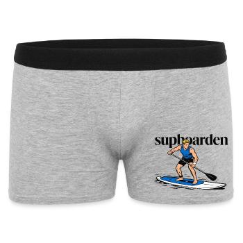 SUPBOARDING - Männer Boxer Shorts - Grau meliert - Vorne