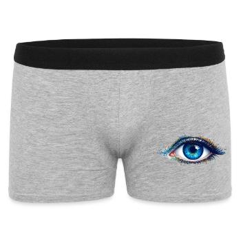 Blue Eye Play of Colors - Men's Boxer Shorts - heather grey - Front