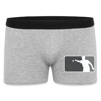 Petanque_Boule_Boccia_Petanca_Major_League_Styl - Boxer Homme - gris chiné - Devant