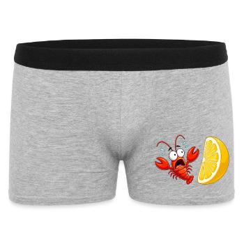 Citrus Crab Spectacle - Men's Boxer Shorts - heather grey - Front