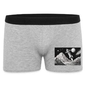 Rocket Moon Départ Future Mars science-fiction - Boxer Homme - gris chiné - Devant