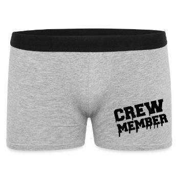 crew_member - Men's Boxer Shorts - heather grey - Front