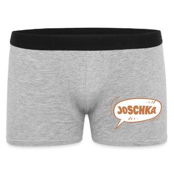 Joschka als Vorname - Männer Boxer Shorts - Grau meliert - Vorne