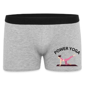 Équilibre du yoga de puissance - Boxer Homme - gris chiné - Devant