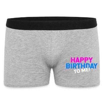Joyeux anniversaire Cadeau d’anniversaire humour - Boxer Homme - gris chiné - Devant