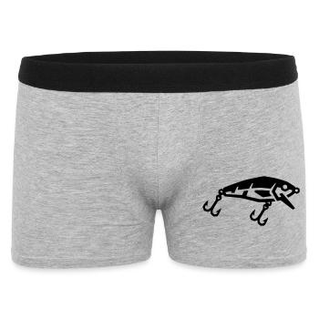 Leurres de pêche, leurres oscillants, pêche, poissons prédateurs, pêcheurs - Boxer Homme - gris chiné - Devant