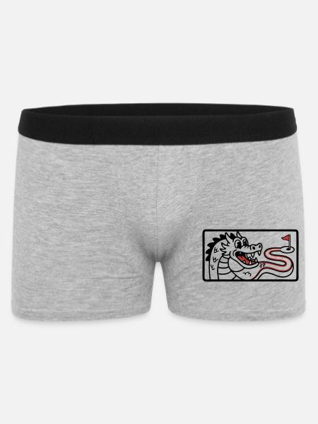 Minigolf Retro Cartoon Golfball JGA Team - Men's Boxer Shorts - heather grey