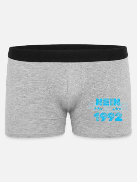Dagegen 1992 - Männer Boxer Shorts - Grau meliert