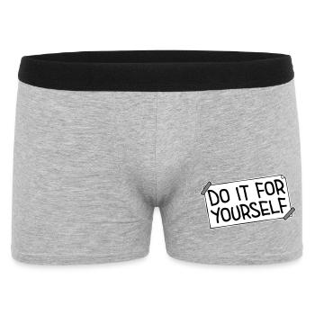 Do It For Yourself Inspirational Self Love Quote - Men's Boxer Shorts - heather grey - Front