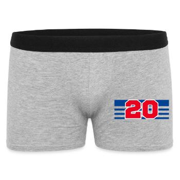Numéro 20 France - Boxer Homme - gris chiné - Devant