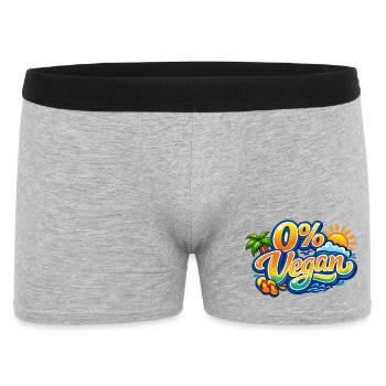 0% veganer Beach Bow - Männer Boxer Shorts - Grau meliert - Vorne