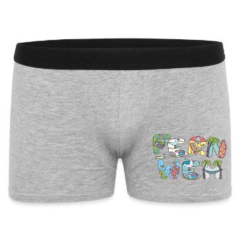Fernweh Urlaub - Männer Boxer Shorts - Grau meliert - Vorne