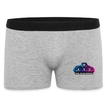 Gaming Tastatur Dinge, die mich Bewegen WASD - Männer Boxer Shorts - Grau meliert - Vorne