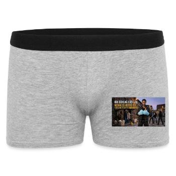 Fluffy Umarmung Punchline - Männer Boxer Shorts - Grau meliert - Vorne