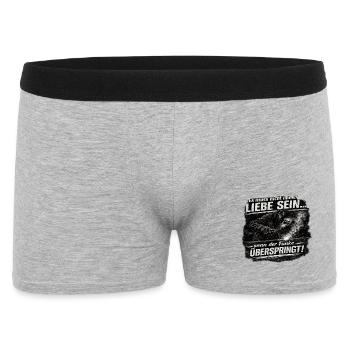 Funke Überspringt Stahl Schweißen Liebe - Männer Boxer Shorts - Grau meliert - Vorne