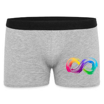 Coup de pinceau Rainbow Infinity - Boxer Homme - gris chiné - Devant