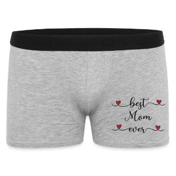 Mom Heart Gift - Men's Boxer Shorts - heather grey - Front