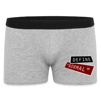 Définir le graphique sarcastique drôle normal - Boxer Homme - gris chiné - Devant