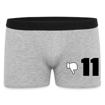 Elf schlecht - Männer Boxer Shorts - Grau meliert - Vorne