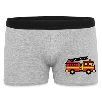 Fire Truck Fire Truck Icon - Men's Boxer Shorts - heather grey - Front