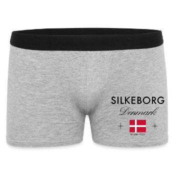 Silkeborg Denmark coordinates travel souvenir - Men's Boxer Shorts - heather grey - Front