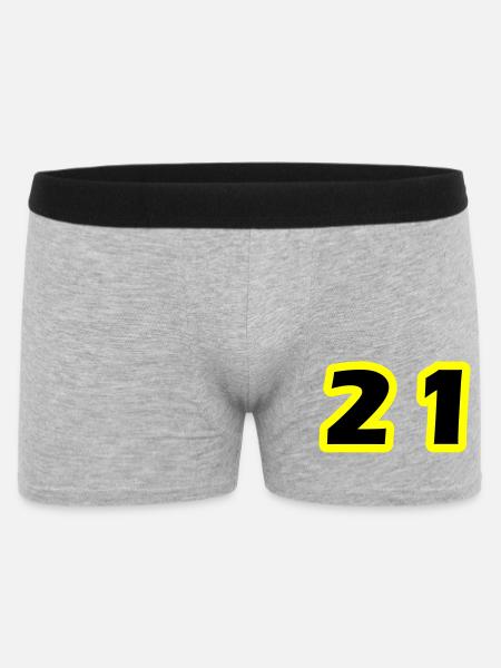 21 Number Symbol - Men's Boxer Shorts - heather grey