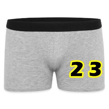 Symbole du chiffre 23 - Boxer Homme - gris chiné - Devant