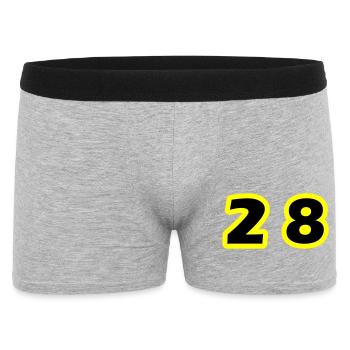 28 Number Symbol - Men's Boxer Shorts - heather grey - Front
