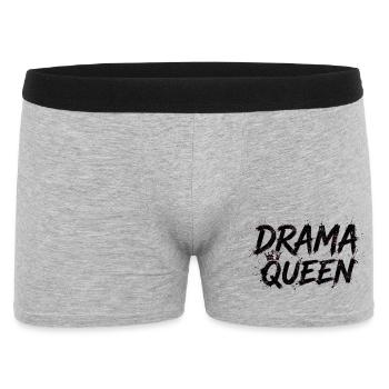 Drama Queen with Crown - Men's Boxer Shorts - heather grey - Front
