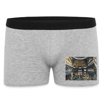 Mosaïque byzantine de Sainte-Hagia - Boxer Homme - gris chiné - Devant