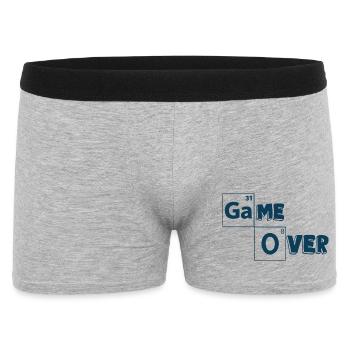 Game over games shirt - Boxer Homme - gris chiné - Devant